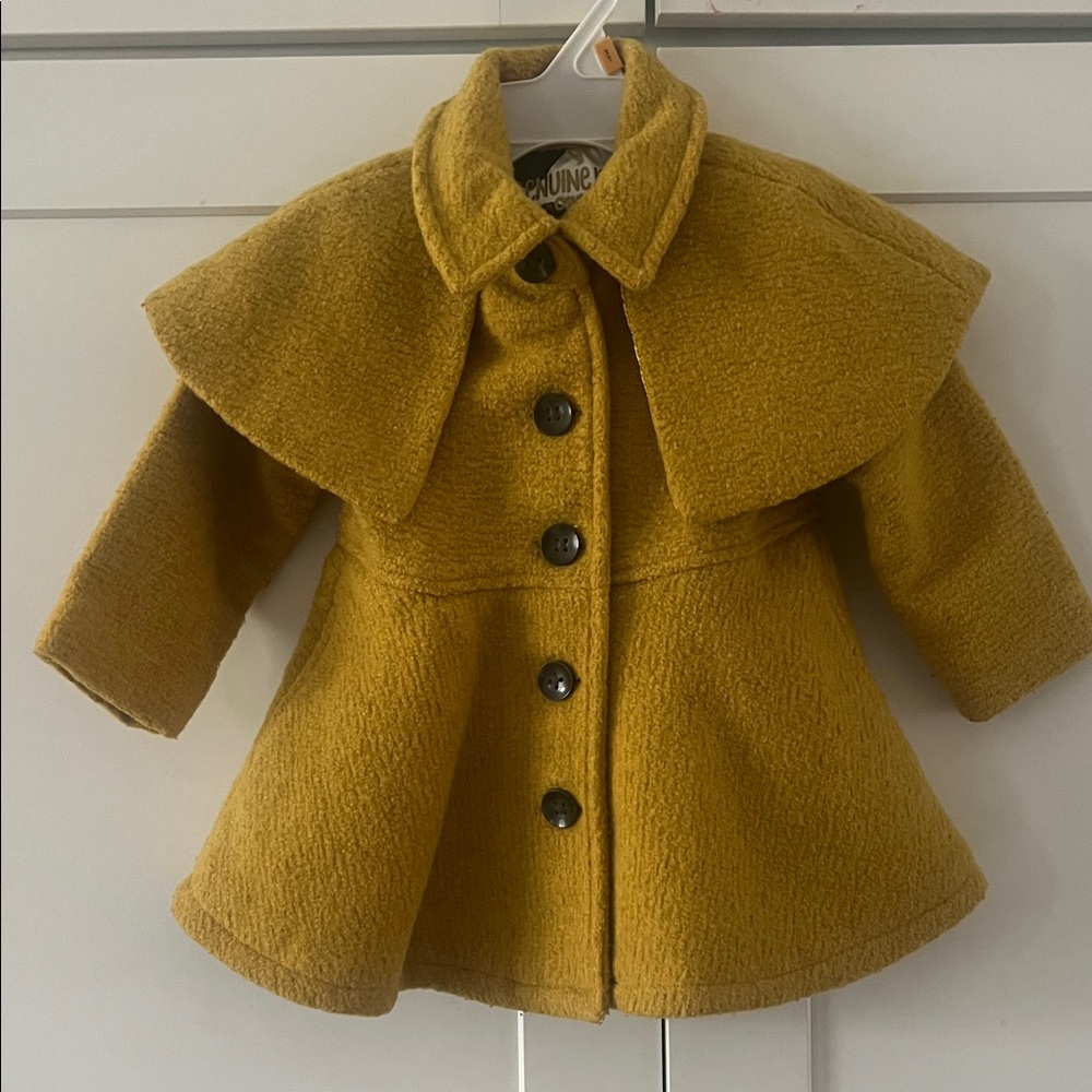 Genuine Kids Mustard Yellow Cape Coat